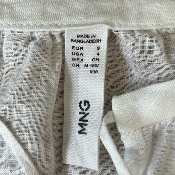 Mango White Linen Tunic size S - Picture 7 of 7